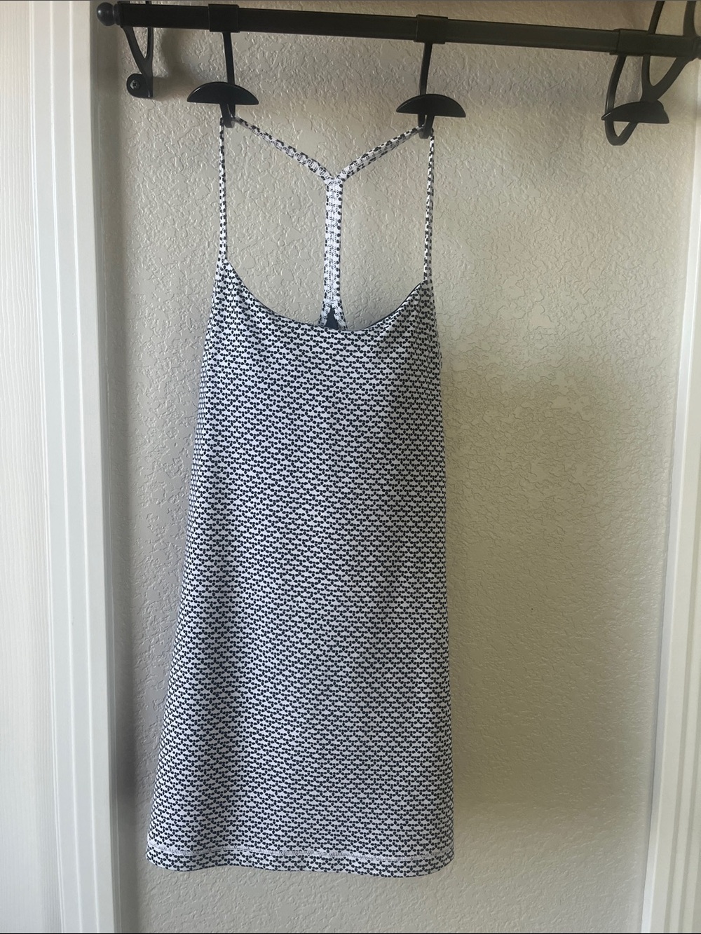 Black and White Lululemon Tank top size 4